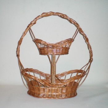 Comprar Cesta de Navidad de dos pisos con peana en CesteriaGretel.Com