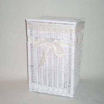 Comprar Ropero rectangular blanco con lazo en CesteriaGretel.Com