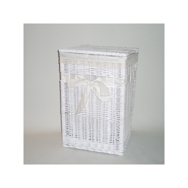 Comprar Ropero rectangular blanco con lazo en CesteriaGretel.Com