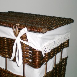 Comprar Ropero rectangular color nogal con lazo en CesteriaGretel.Com