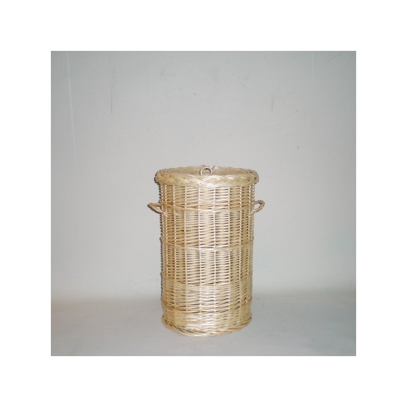 Comprar Ropero redondo de mimbre color natural en CesteriaGretel.Com