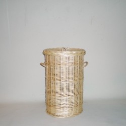 Comprar Ropero redondo de mimbre color natural en CesteriaGretel.Com