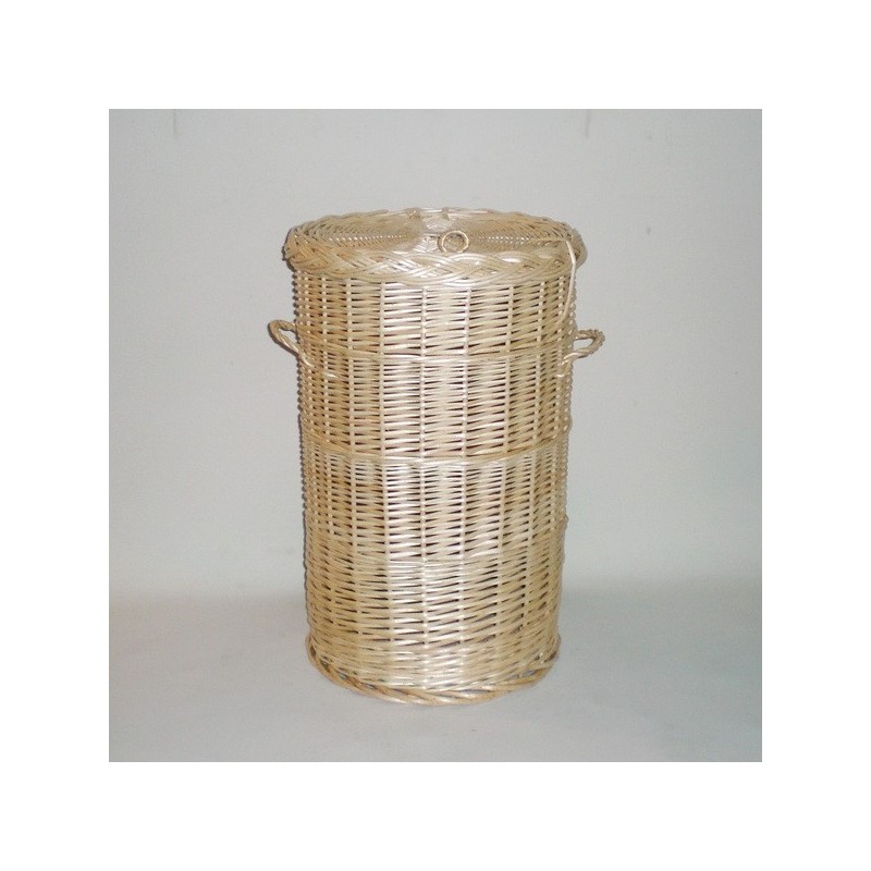 Comprar Ropero redondo de mimbre color natural en CesteriaGretel.Com