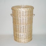 Comprar Ropero redondo de mimbre color natural en CesteriaGretel.Com