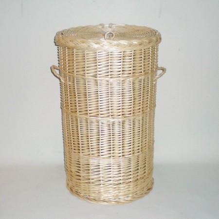 Comprar Ropero redondo de mimbre color natural en CesteriaGretel.Com