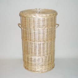 Comprar Ropero redondo de mimbre color natural en CesteriaGretel.Com