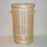 Comprar Ropero redondo de mimbre color natural en CesteriaGretel.Com