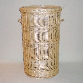 Comprar Ropero redondo de mimbre color natural en CesteriaGretel.Com