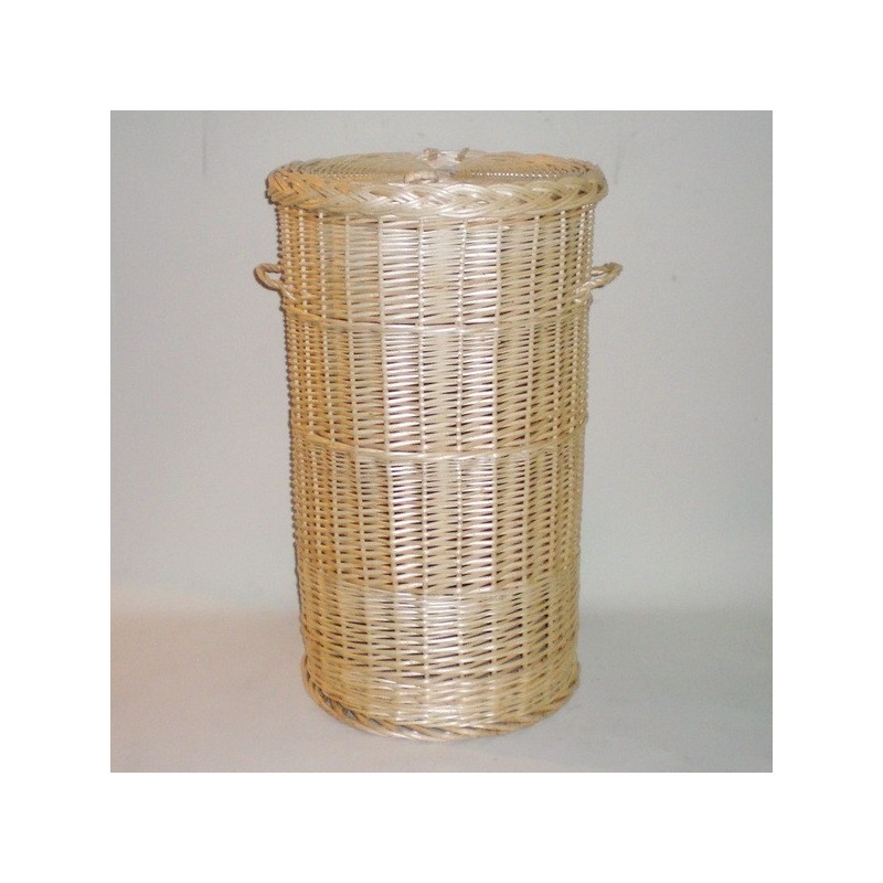 Comprar Ropero redondo de mimbre color natural en CesteriaGretel.Com