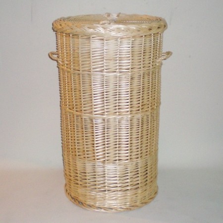 Comprar Ropero redondo de mimbre color natural en CesteriaGretel.Com