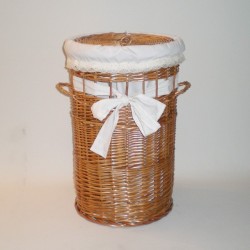 Comprar Ropero de mimbre de 70 color buff con puntilla en CesteriaGretel.Com