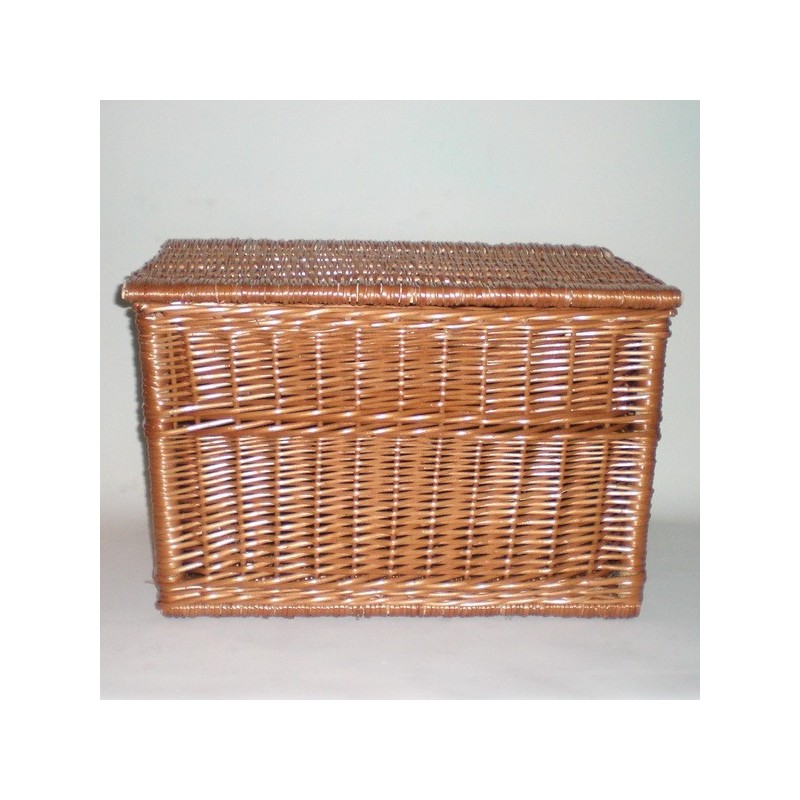 Comprar Baul 60x40x40 buff barnizado, tapa lisa en CesteriaGretel.Com