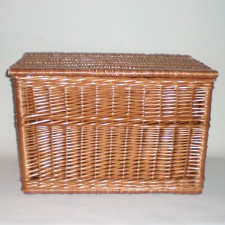 Comprar Baul 60x40x40 buff barnizado, tapa lisa en CesteriaGretel.Com