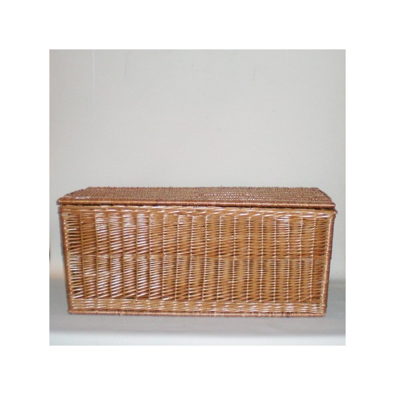 Comprar Baul 100x45x45 buff barnizado, tapa lisa en CesteriaGretel.Com