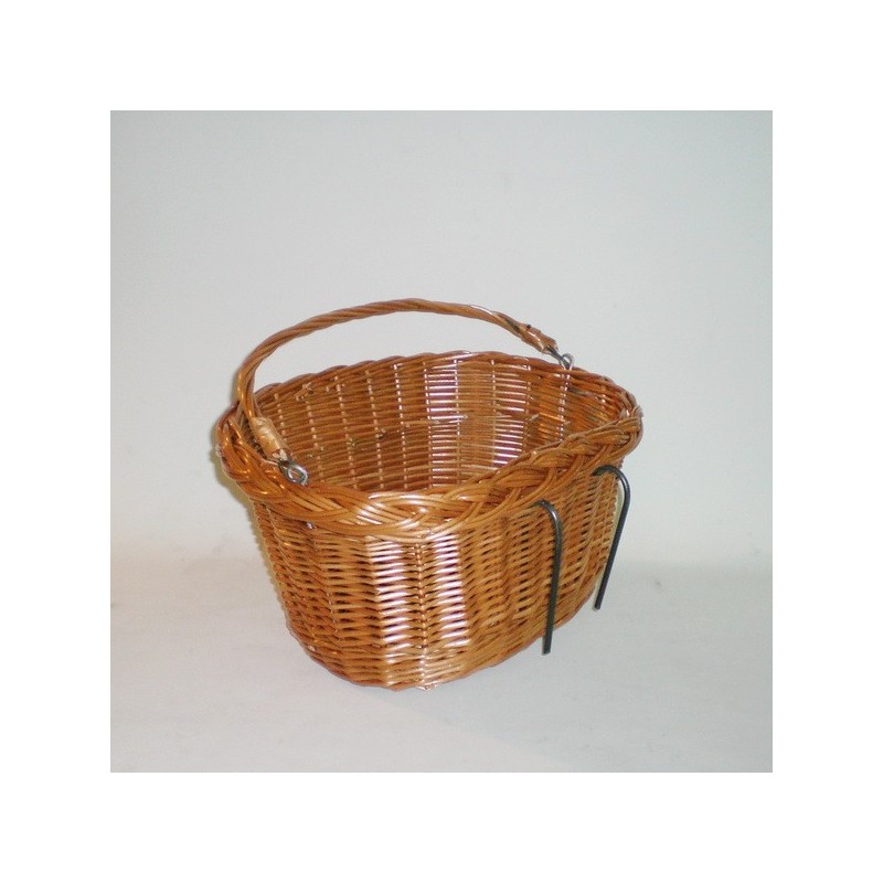 Comprar Cesta para bici oval con asa y enganche en CesteriaGretel.Com