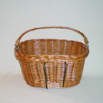 Comprar Cesta para bici oval con asa y enganche en CesteriaGretel.Com