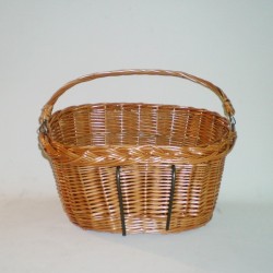 Comprar Cesta para bici oval con asa y enganche en CesteriaGretel.Com