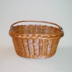 Comprar Cesta para bici oval con asa y enganche en CesteriaGretel.Com