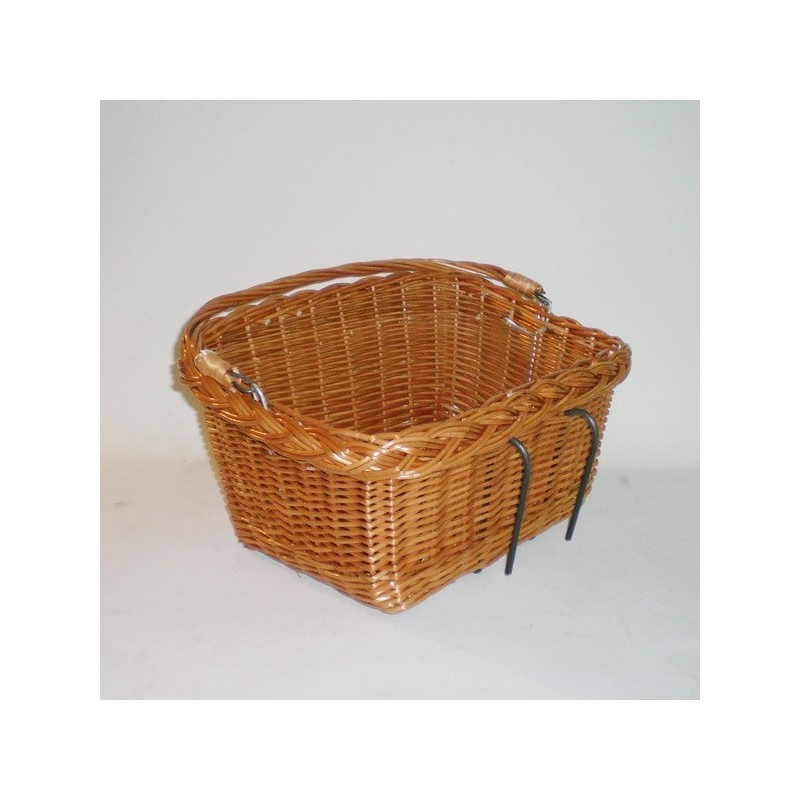 Comprar Cesta para bici rectangular con asa y enganche en CesteriaGretel.Com