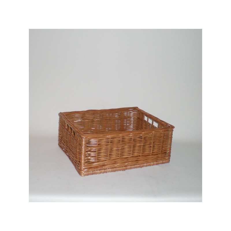 Comprar Cajón de mimbre color buff barnizado pequeño en CesteriaGretel.Com