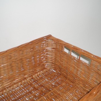 Comprar Cajón de mimbre color buff barnizado mediano en CesteriaGretel.Com