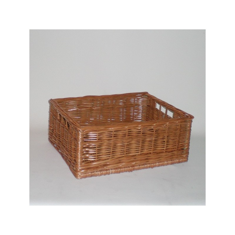 Comprar Cajón de mimbre color buff barnizado grande en CesteriaGretel.Com