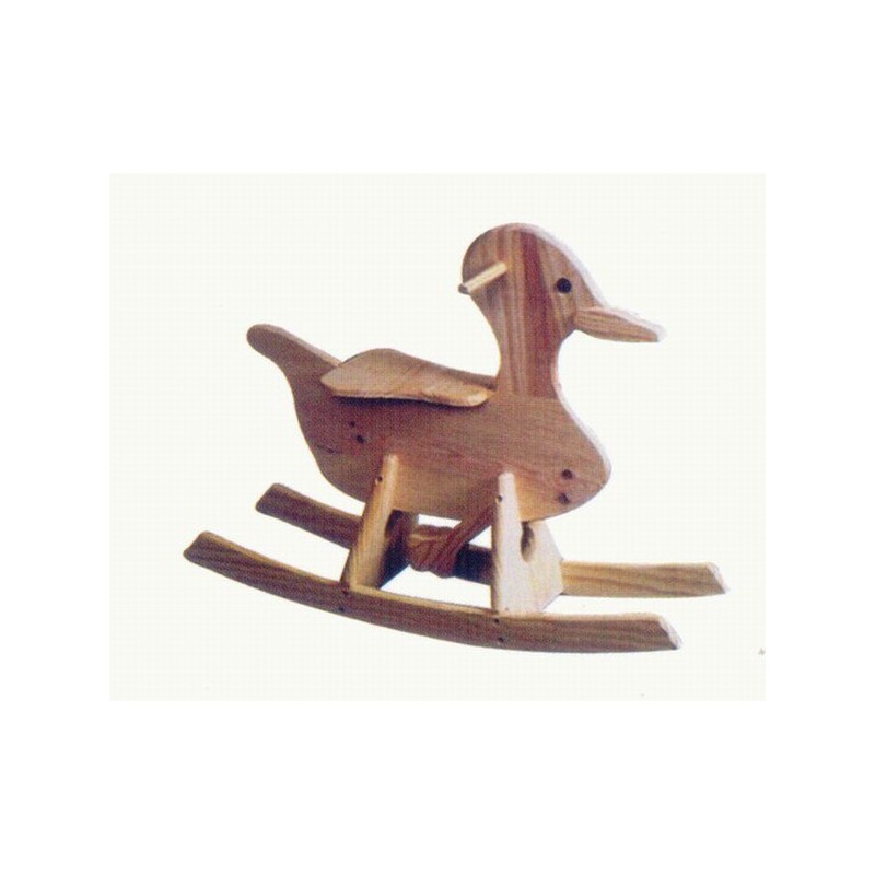Comprar Pato balancín. Pino sin barnizar en CesteriaGretel.Com