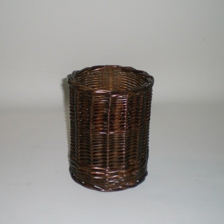 Comprar Cesta redonda nogal hecha a medida. Trabajo realizado en CesteriaGretel.Com