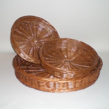 Comprar Bandejas redondas de mimbre. Trabajo realizado en CesteriaGretel.Com