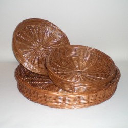Comprar Bandejas redondas de mimbre. Trabajo realizado en CesteriaGretel.Com