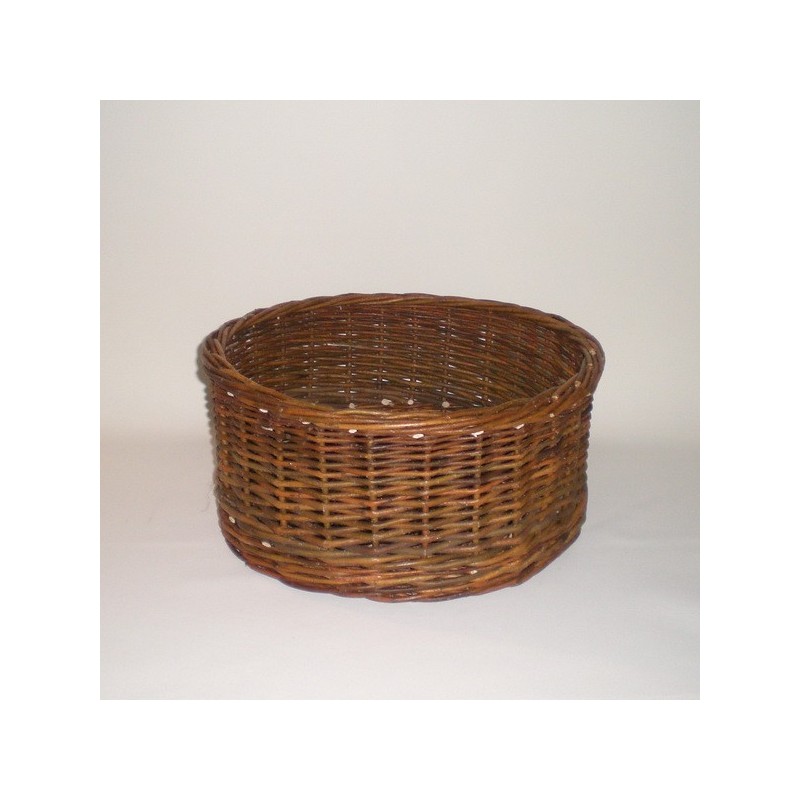 Comprar Cesta redonda de mimbre negro N-49 en CesteriaGretel.Com