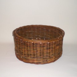 Comprar Cesta redonda de mimbre negro N-49 en CesteriaGretel.Com