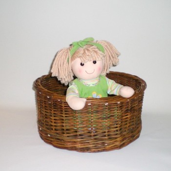 Comprar Cesta redonda de mimbre negro N-49 en CesteriaGretel.Com