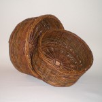 Comprar Cesta redonda de mimbre negro N-49 en CesteriaGretel.Com