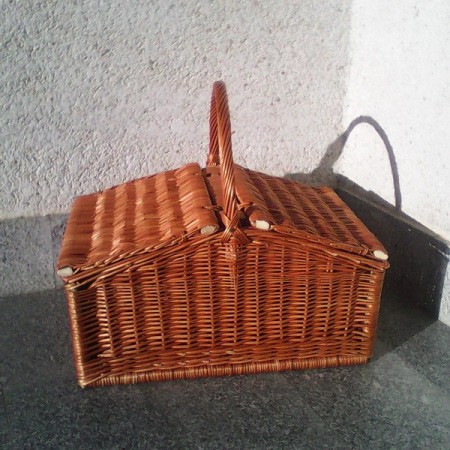 Comprar Cesta mimbre grande con dos tapas en CesteriaGretel.Com