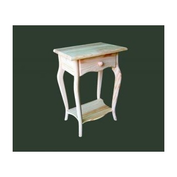 Comprar Mesita pata curva 1 cajón en CesteriaGretel.Com