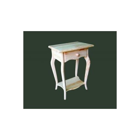 Comprar Mesita pata curva 1 cajón en CesteriaGretel.Com