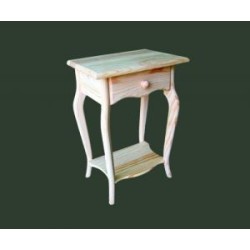 Comprar Mesita pata curva 1 cajón en CesteriaGretel.Com