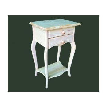 Comprar Mesita pata curva 2 cajones en CesteriaGretel.Com