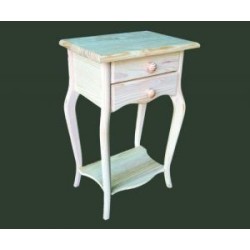Comprar Mesita pata curva 2 cajones en CesteriaGretel.Com