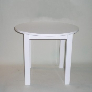 Comprar Mesa infantil redonda blanca en CesteriaGretel.Com