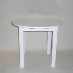 Comprar Mesa infantil redonda blanca en CesteriaGretel.Com