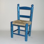 Comprar Silla infantil pintada en color AZUL en CesteriaGretel.Com