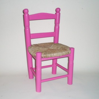 Comprar Silla infantil pintada en color ROSA en CesteriaGretel.Com