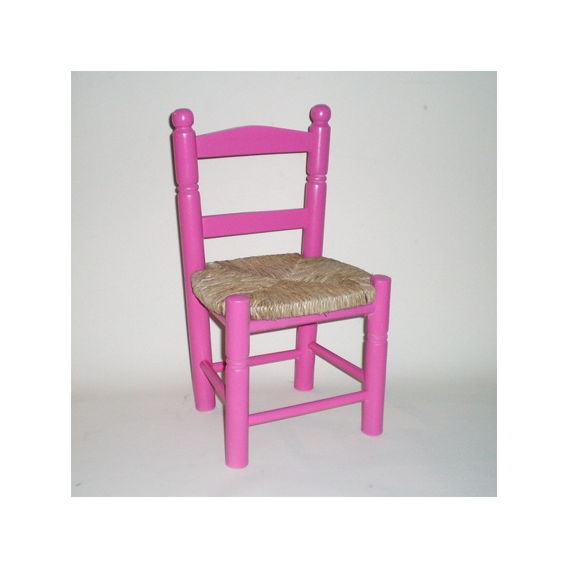 Comprar Silla infantil pintada en color ROSA en CesteriaGretel.Com