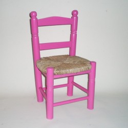 Comprar Silla infantil pintada en color ROSA en CesteriaGretel.Com