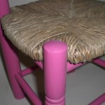 Comprar Silla infantil pintada en color ROSA en CesteriaGretel.Com