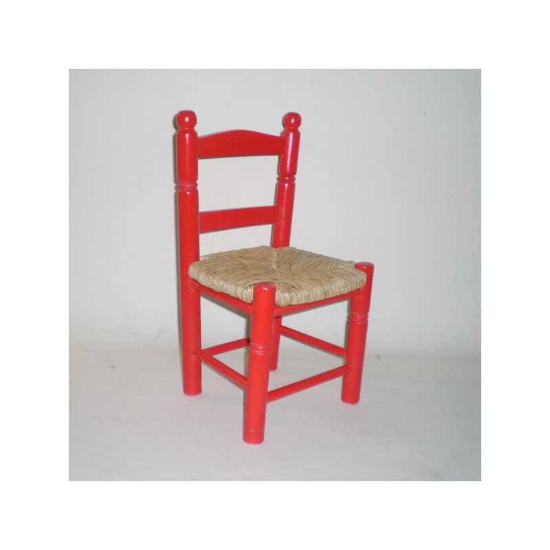 Comprar Silla infantil pintada en color ROJO en CesteriaGretel.Com