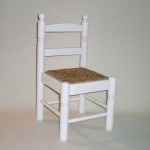 Comprar Silla infantil CON cerco lacada BLANCO en CesteriaGretel.Com