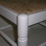 Comprar Silla cadete CON cerco lacada BLANCO en CesteriaGretel.Com